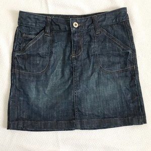 calvin klein denim mini skirt petite